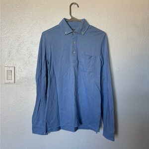 Men’s Casual Blue long sleeve Shirt 100% Prima cotton
